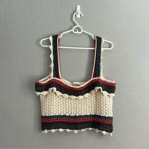 Zara Multicolor Crochet Tank Top